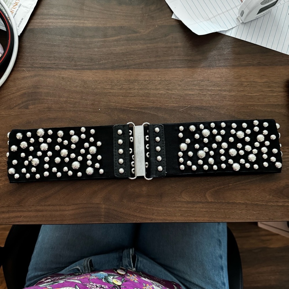 Black Studded Belt